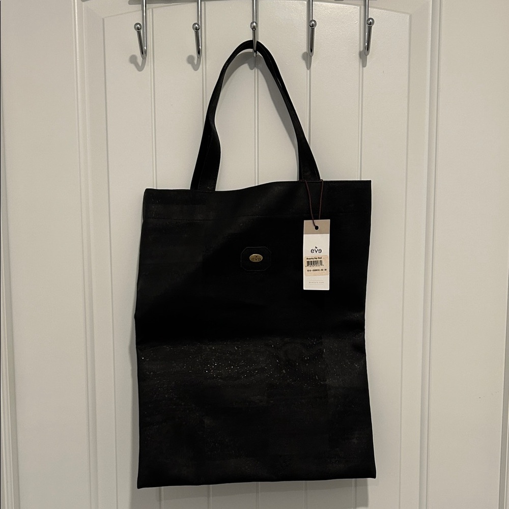 Eve Cork Black Shopping Bag